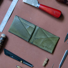 Load image into Gallery viewer, Cashman Short - Bi-fold Wallet - Olive
