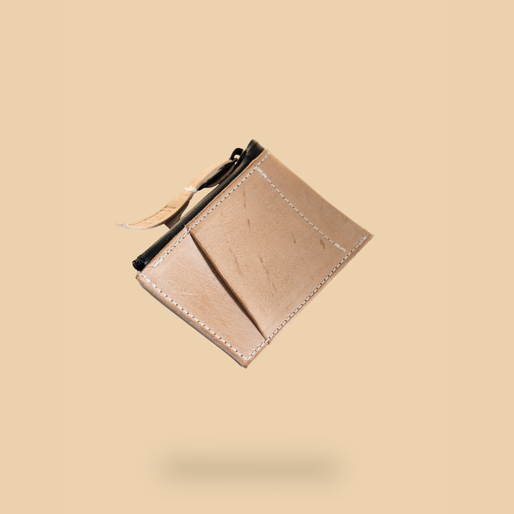 Town Clown - Small Zip Pouch - Natural