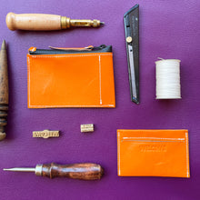 Load image into Gallery viewer, Town Clown - Small Zip Pouch - Orange - Limited Edition
