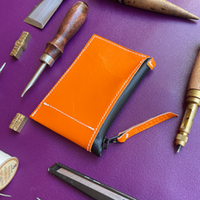 Load image into Gallery viewer, Town Clown - Small Zip Pouch - Orange - Limited Edition
