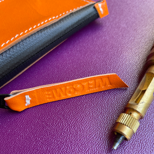 Town Clown - Small Zip Pouch - Orange - Limited Edition