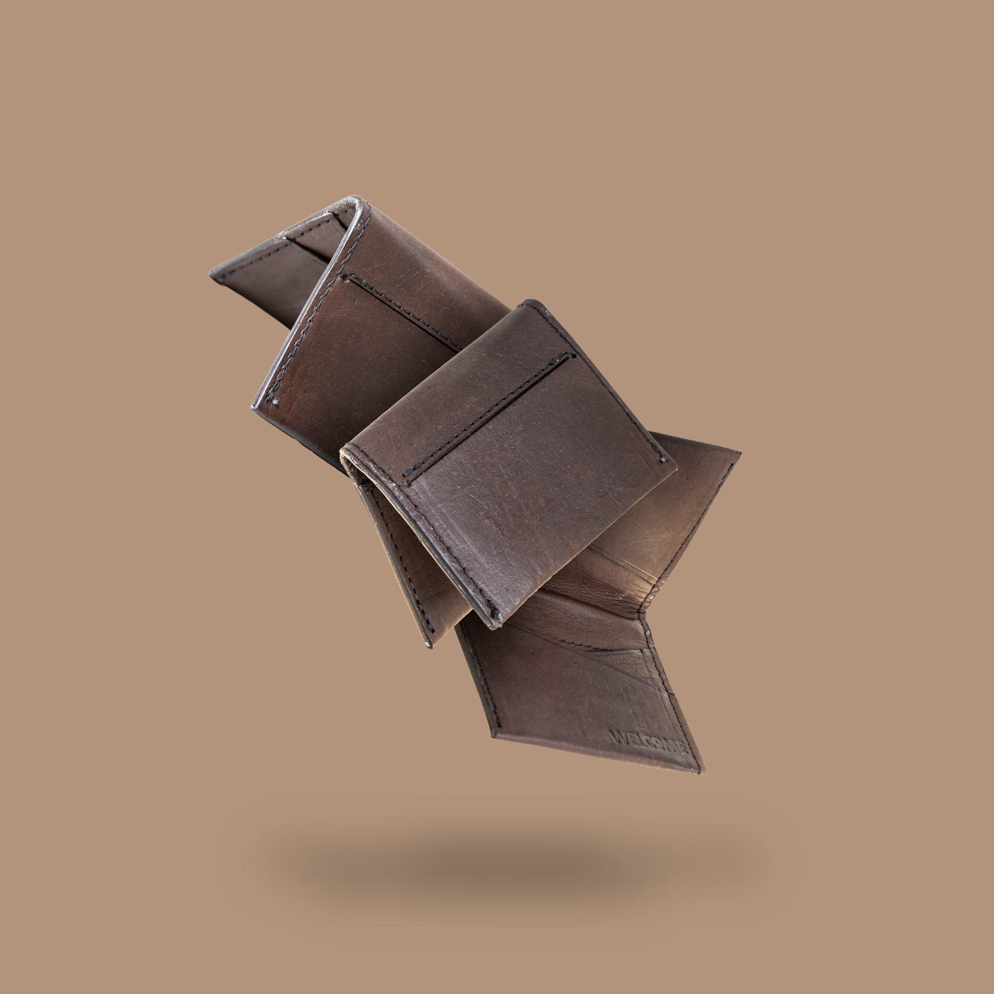 Future Man - Card Wallet - Brown