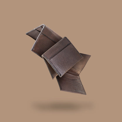 Future Man - Card Wallet - Brown