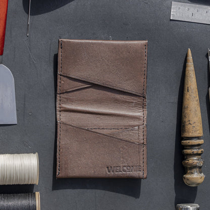 Future Man - Card Wallet - Brown