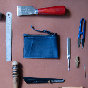 Town Clown - Small Zip Pouch - Navy