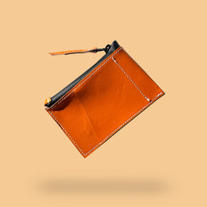 Town Clown - Small Zip Pouch - Orange - Limited Edition