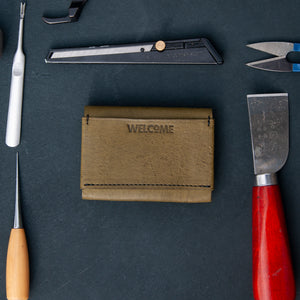 Busy Body - Magnetic Card Case - Olive