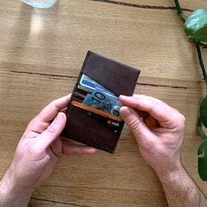 Future Man - Card Wallet - Brown